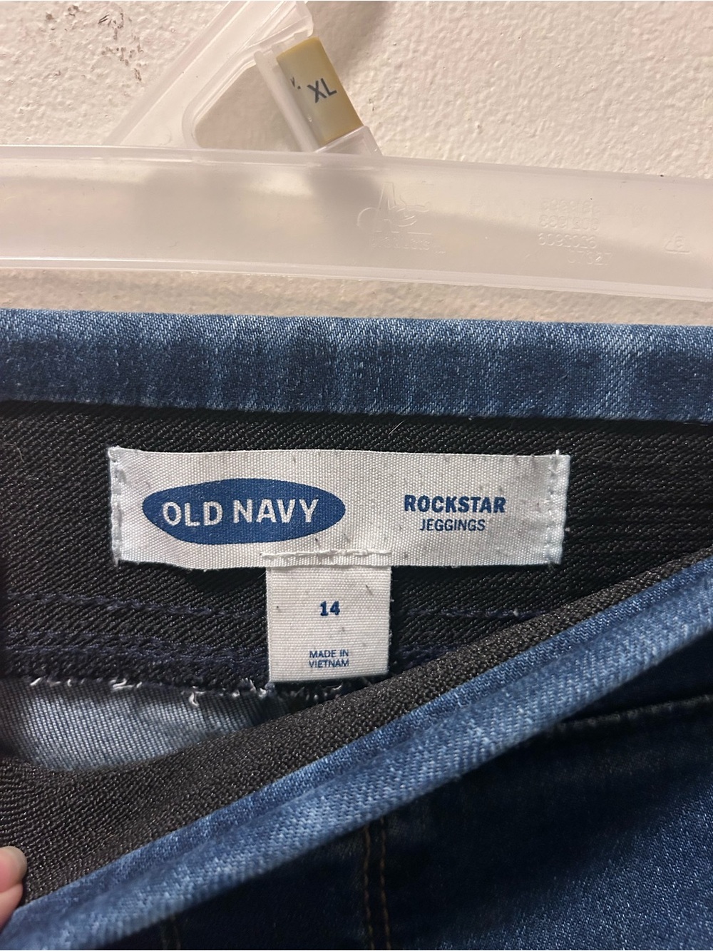 Old Navy Blue Rockstar Jeggings - Picture 4 of 6